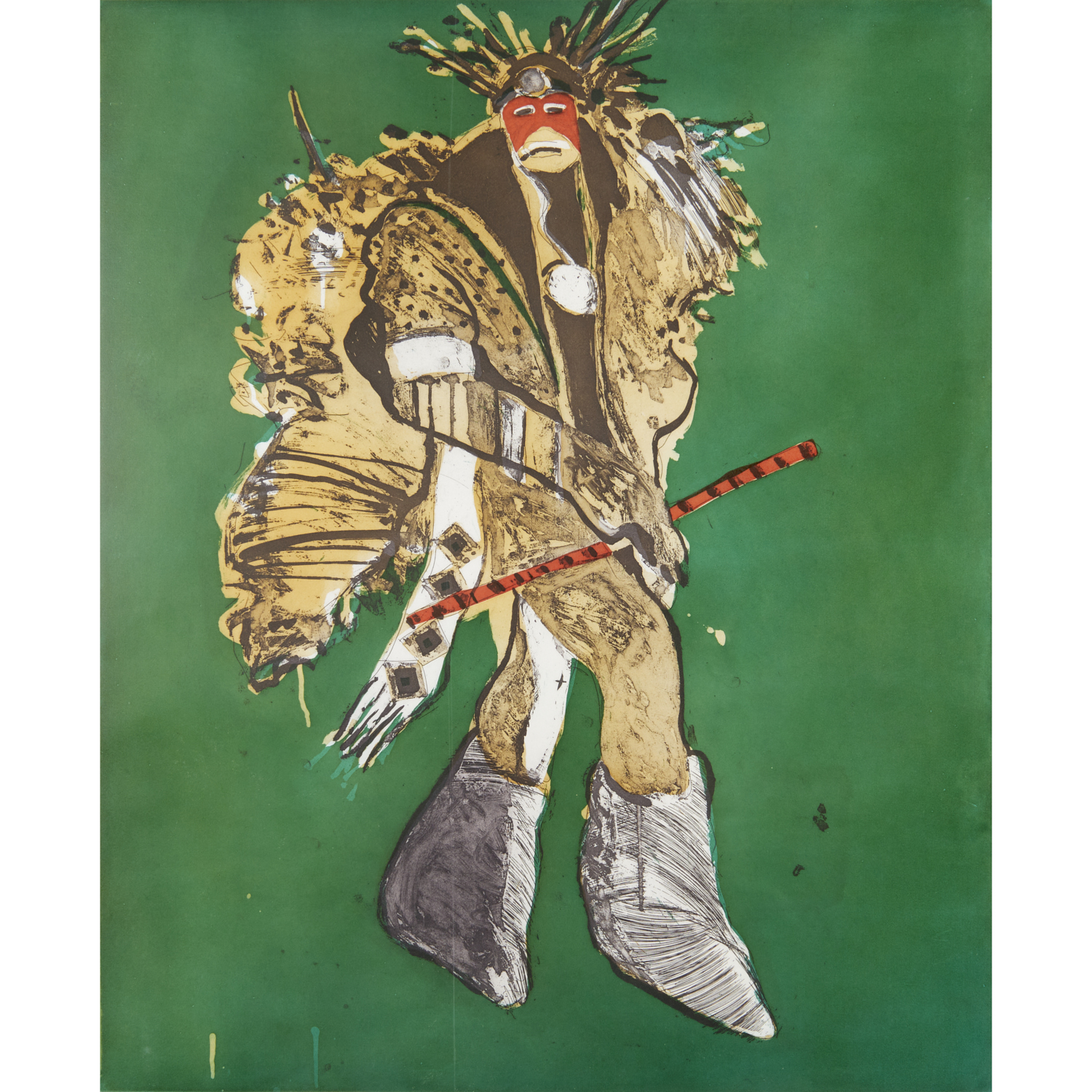 FRITZ SCHOLDER, LARGE ETCHING