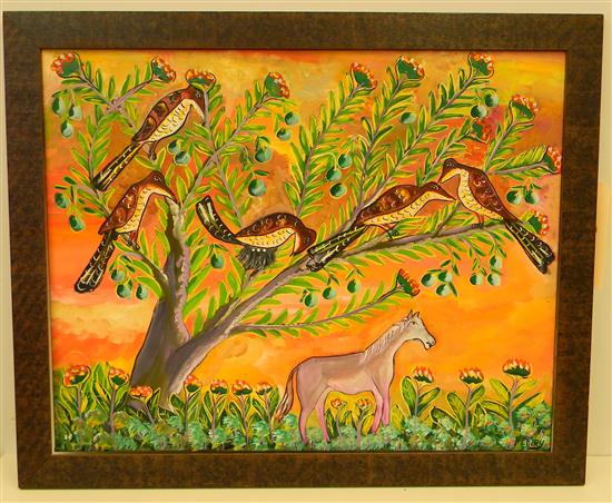 Fritzner Chery  acrylic on