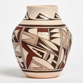 FROG WOMAN POTTERY OLLA POT (C