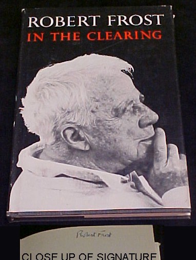 Frost ''In the Clearing'' N.Y. 1962