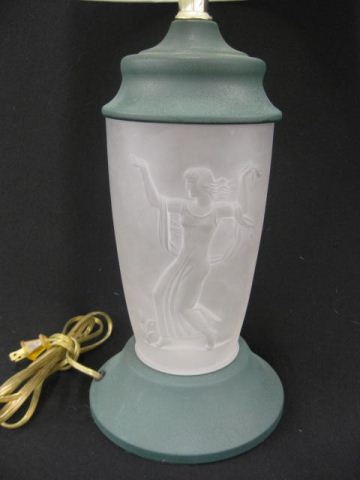 Frosted Art Glass Table Lamp