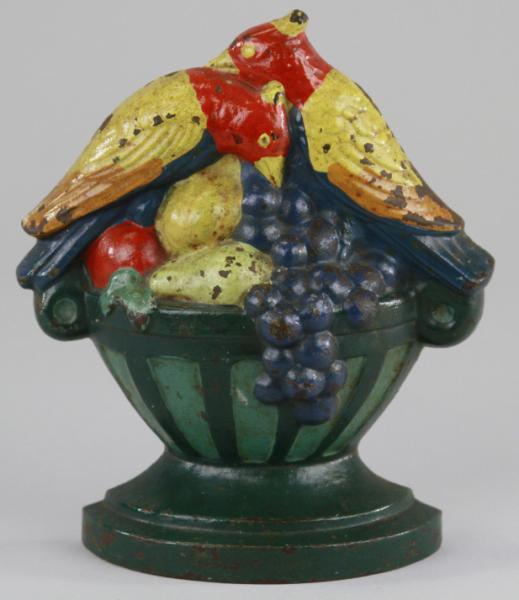 FRUITS & BIRDS DOORSTOP Marked