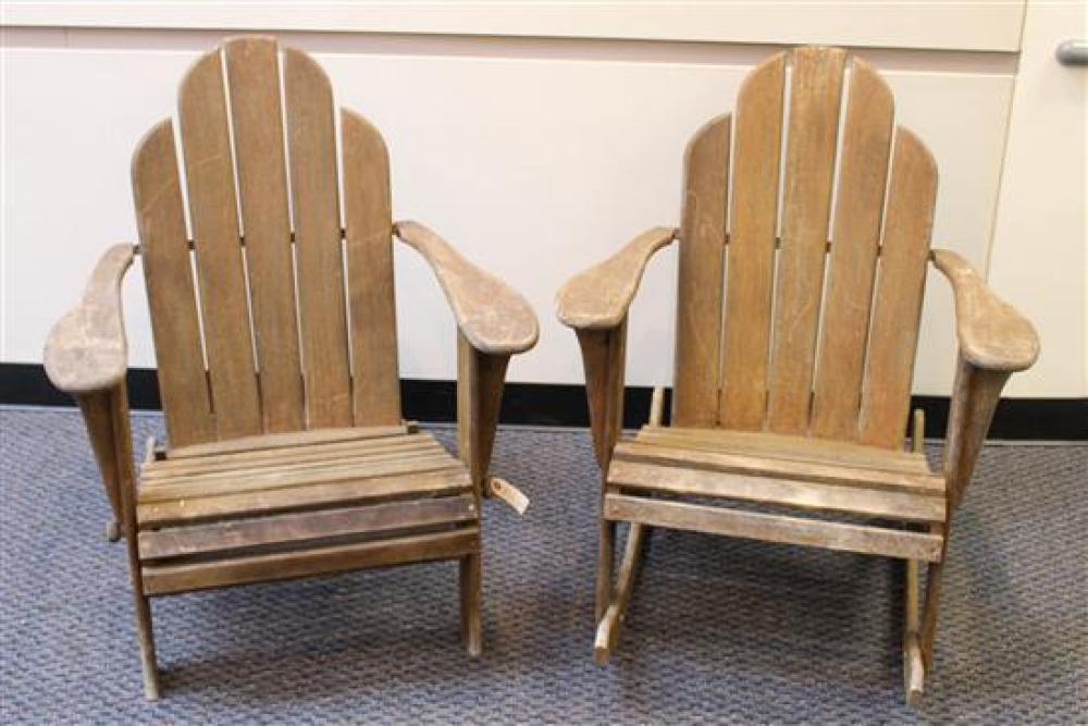 FRUITWOOD ADIRONDACK ROCKER AND