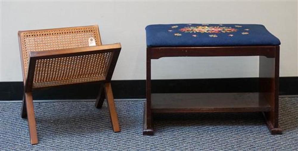FRUITWOOD AND NEEDLEPOINT