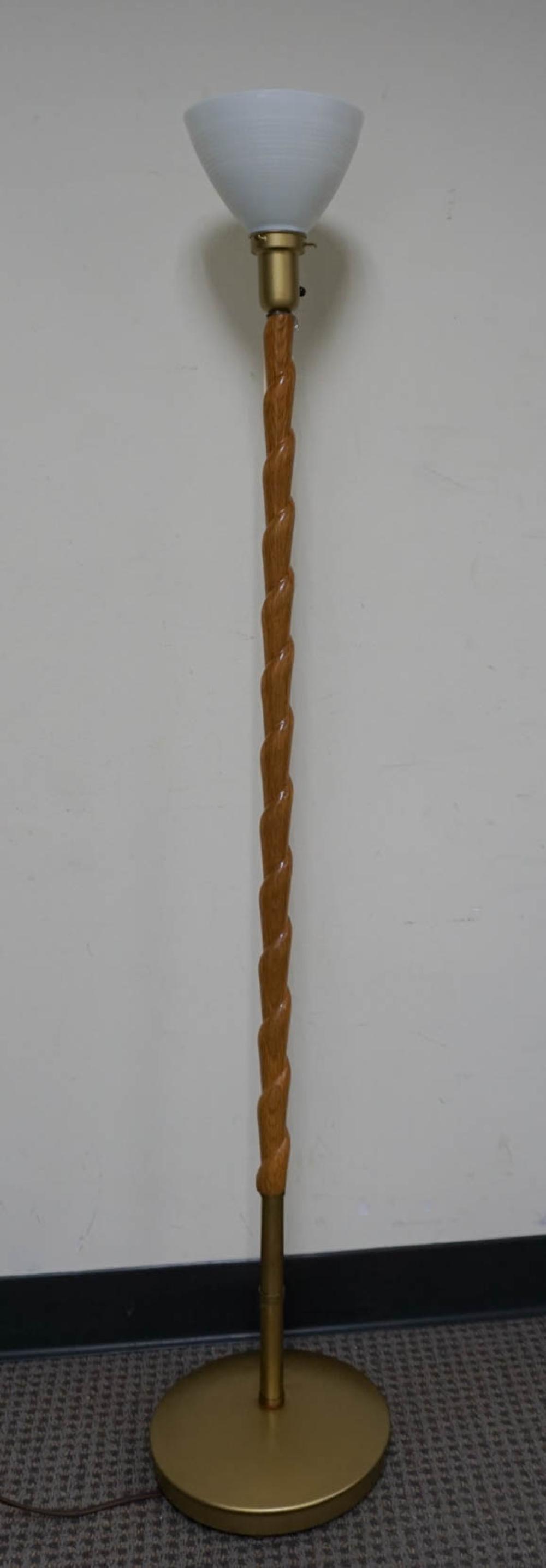 FRUITWOOD BARLEY TWIST AND BRASS