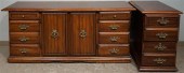 FRUITWOOD TWO-DRAWER FILE CABI
