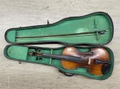 FRUITWOOD VIOLIN WITH BOW, BOW