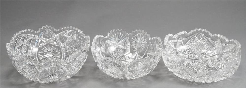 FRY CUT CRYSTAL BOWL (D: 8-1/8