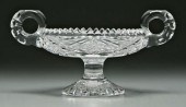 Fry cut glass double handled c