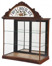 FRY'S CHOCOLATE GLASS DISPLAY