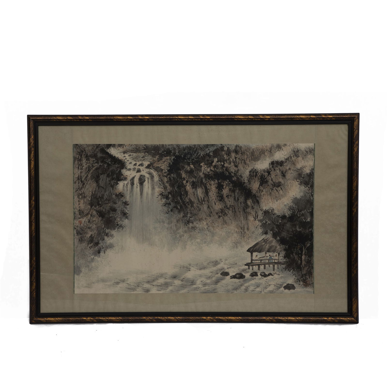 FU BAOSHI WATERFALL FRAMED
