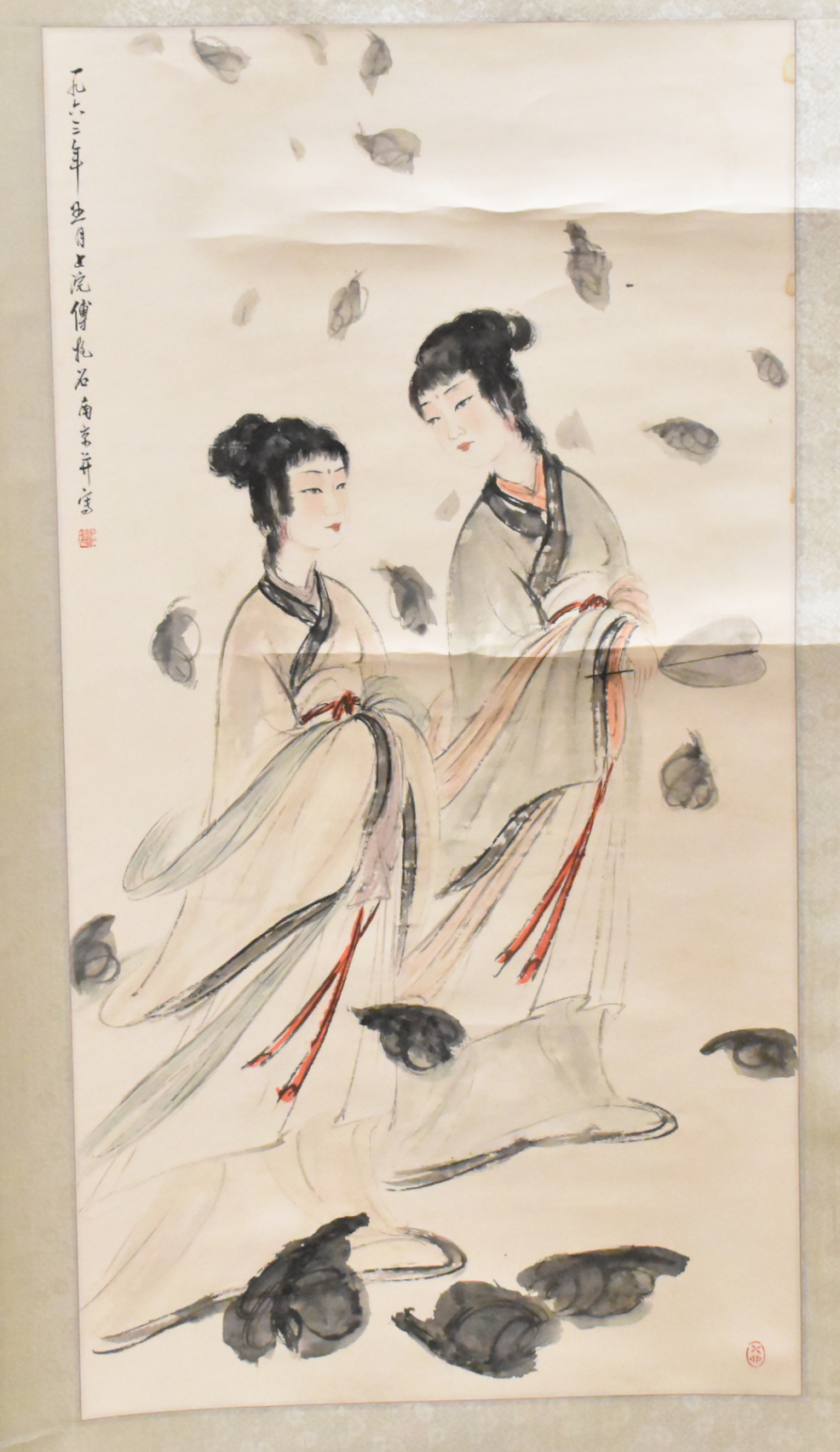 "FU BAOSHI",CHINESE SCROLL PAINTING