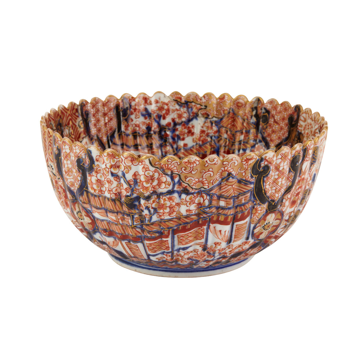 Fukugawa Fluted Bowl 19th Century