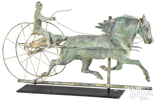 FULL BODIED COPPER HORSE AND