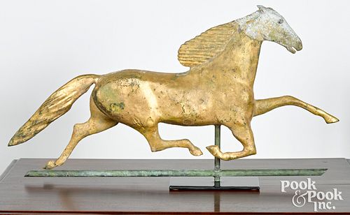 FULL BODIED COPPER RUNNING HORSE