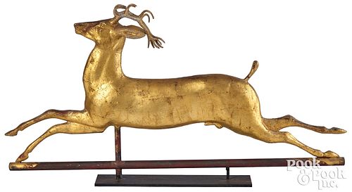 FULL-BODIED COPPER RUNNING STAG