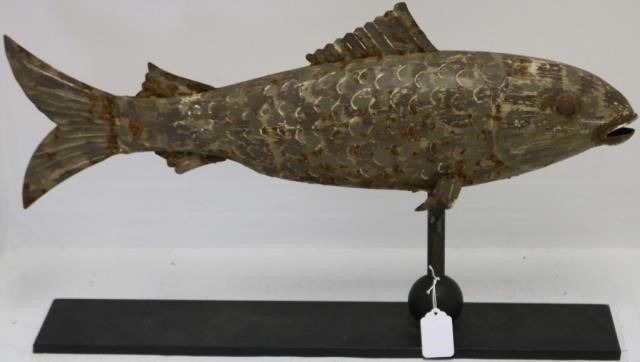 FULL BODIED PAINTED TIN CODFISH