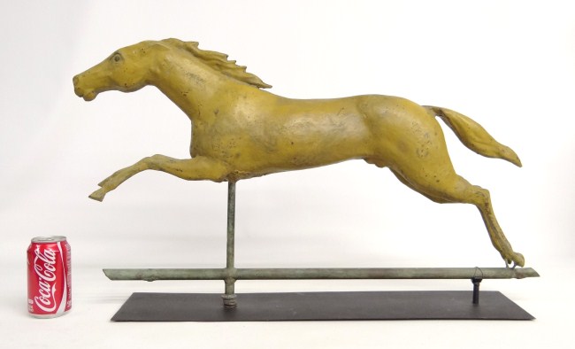 Full body jumping horse weathervane