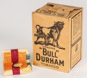 FULL BOX OF BULL DURHAM TOBACC