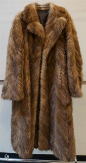 FULL-LENGTH BROWN MINK COATFul