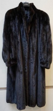 FULL-LENGTH BROWN MINK COATFul
