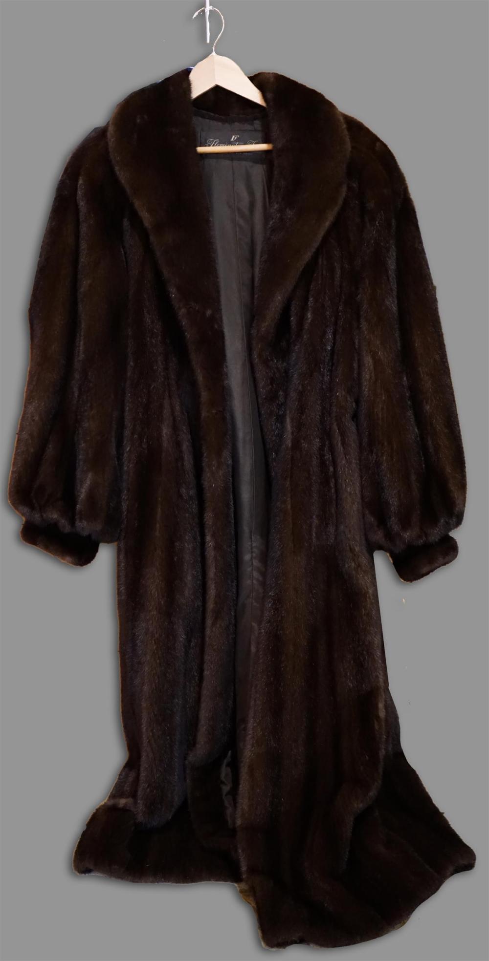 FULL LENGTH DARK BROWN MINK