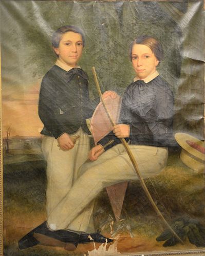 FULL LENGTH DOUBLE PORTRAIT OF