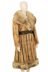 FULL LENGTH MINK AND LEATHER C
