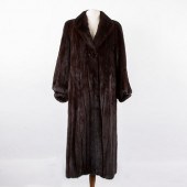 FULL-LENGTH MINK BROWN MAHOGAN