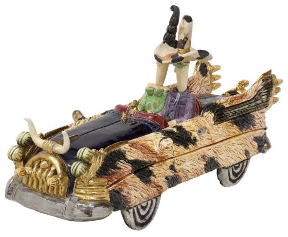 FULL MOON CLAY CERAMIC AUTOMOBILE