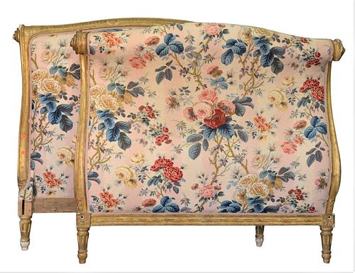 FULL SIZED GILT FRENCH BED,