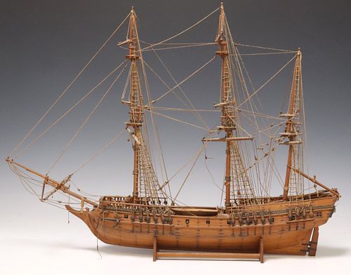 FULLY RIGGED THREE-MAST MODEL