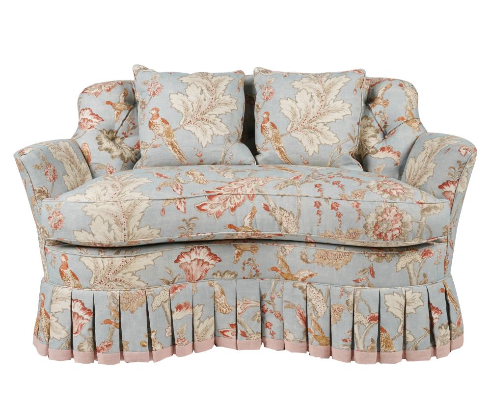 FULLY UPHOLSTERED LOVESEATcovered
