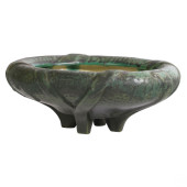 FULPER AMERICAN GLAZE FOOTED P