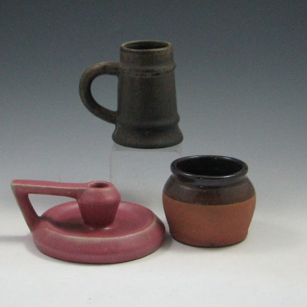 Fulper Candle Holder Mug and Jar