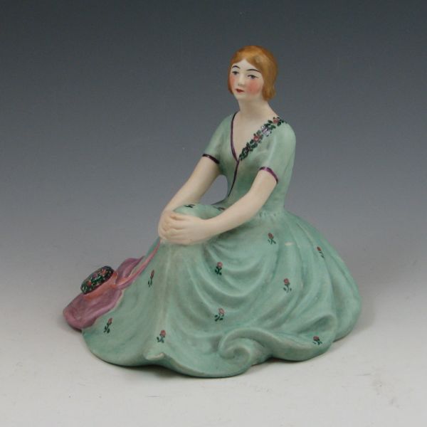 Fulper porcelain lady lamp.