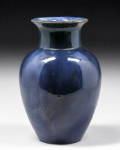 FULPER POTTERY DARK BLUE VASE