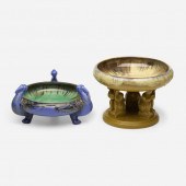 Fulper Pottery. Ibis bowl and