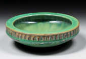 FULPER POTTERY LIME GREEN FRUI