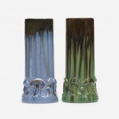 Fulper Pottery. Mushroom vases