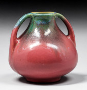 FULPER POTTERY PINK & GREEN TW