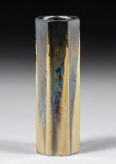 FULPER POTTERY SEVEN-SIDED VAS