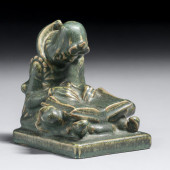 FULPER POTTERY "SLEEPY READER"