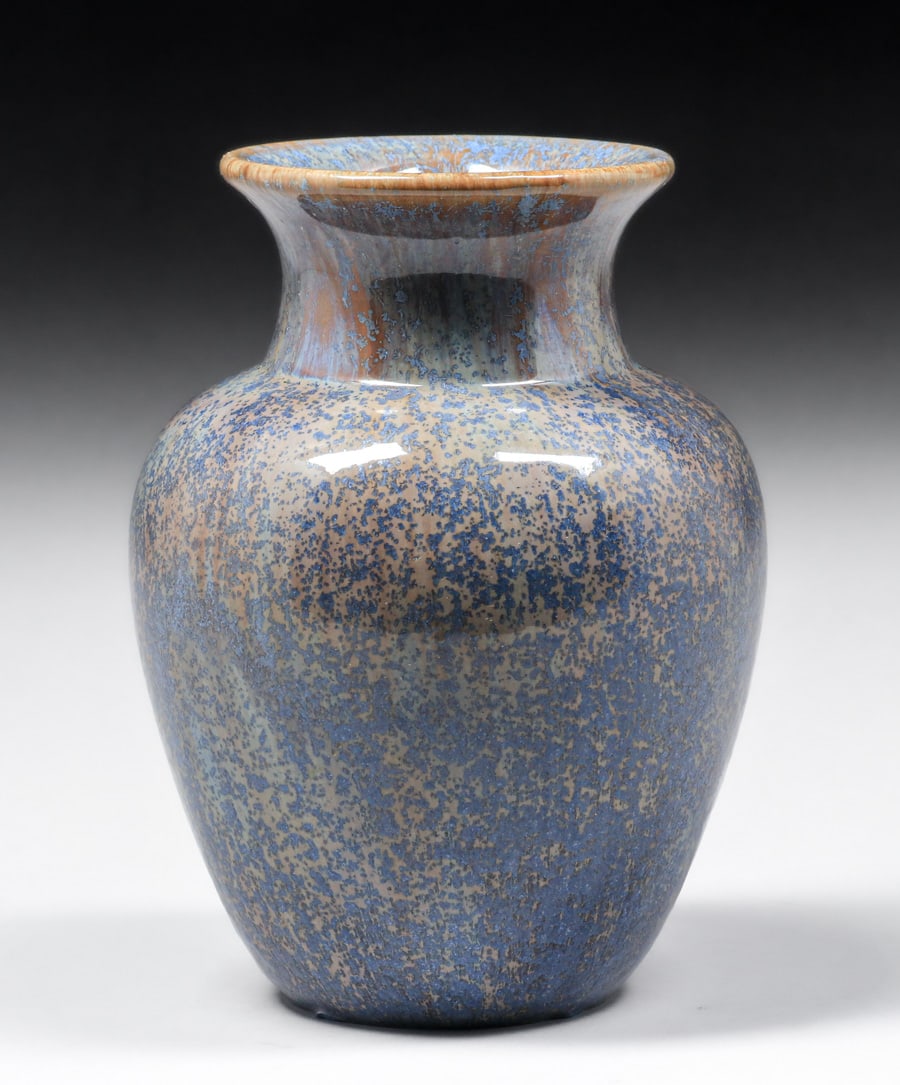 FULPER POTTERY SPECKLED BLUE