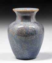 FULPER POTTERY SPECKLED BLUE C