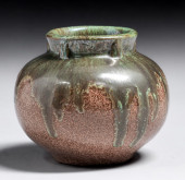 FULPER POTTERY SPHERICAL GREEN