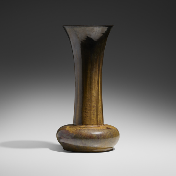 Fulper Pottery. Tall vase. 1909-17,