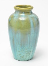 FULPER POTTERY VASE W CUCUMBER