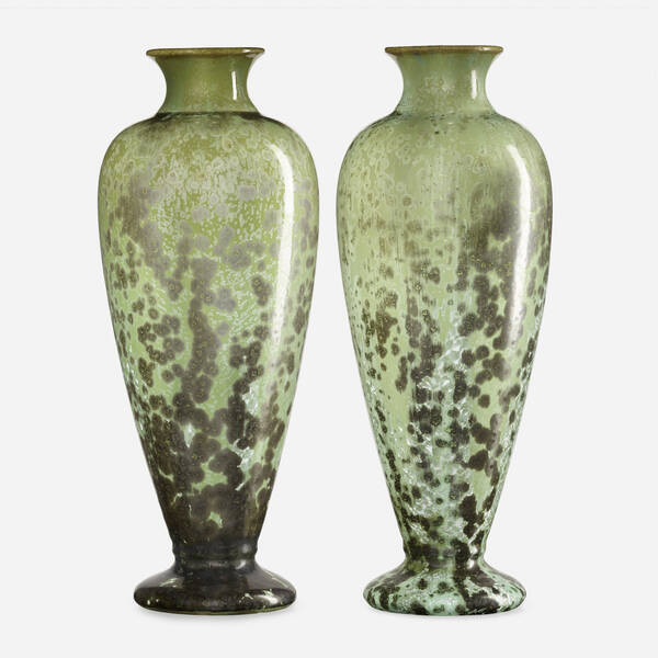 Fulper Pottery. vases, pair. c.