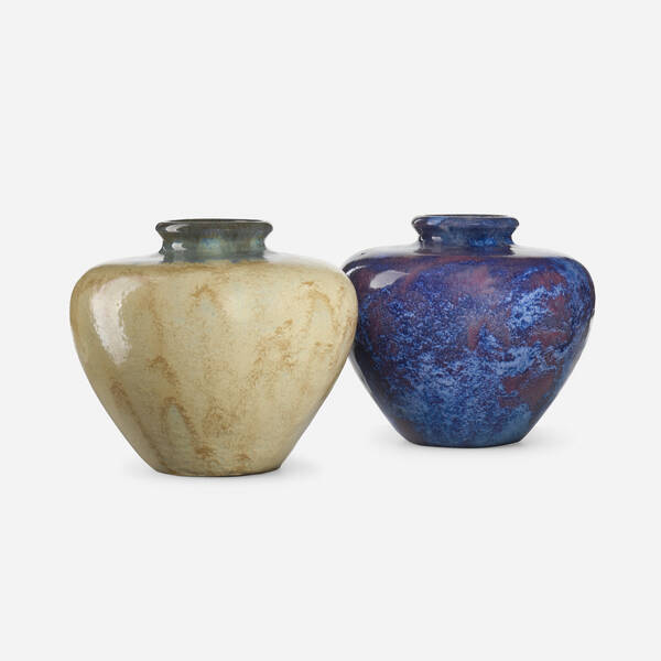 Fulper Pottery. Vases, set of